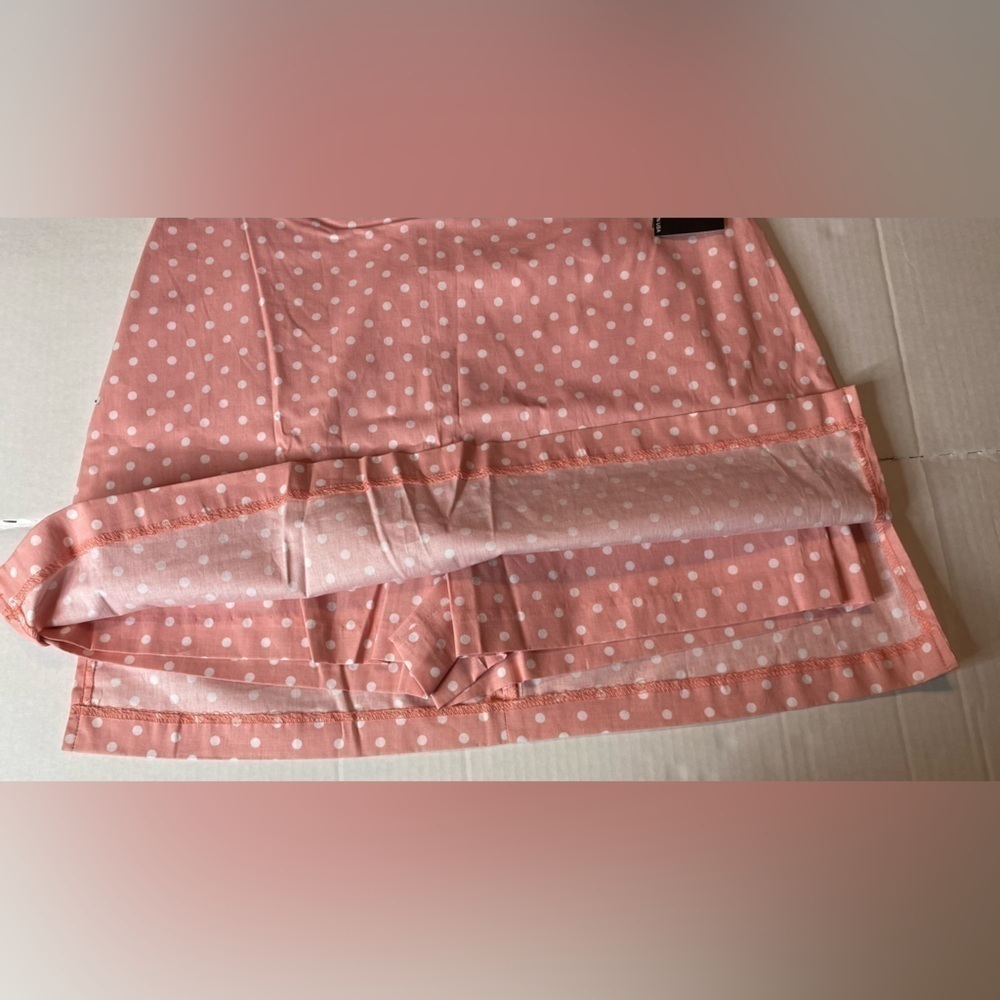 JN Apparel New York Womens Size 10 Petite Light Pink Skort with White Polka-Dots - Picture 9 of 9